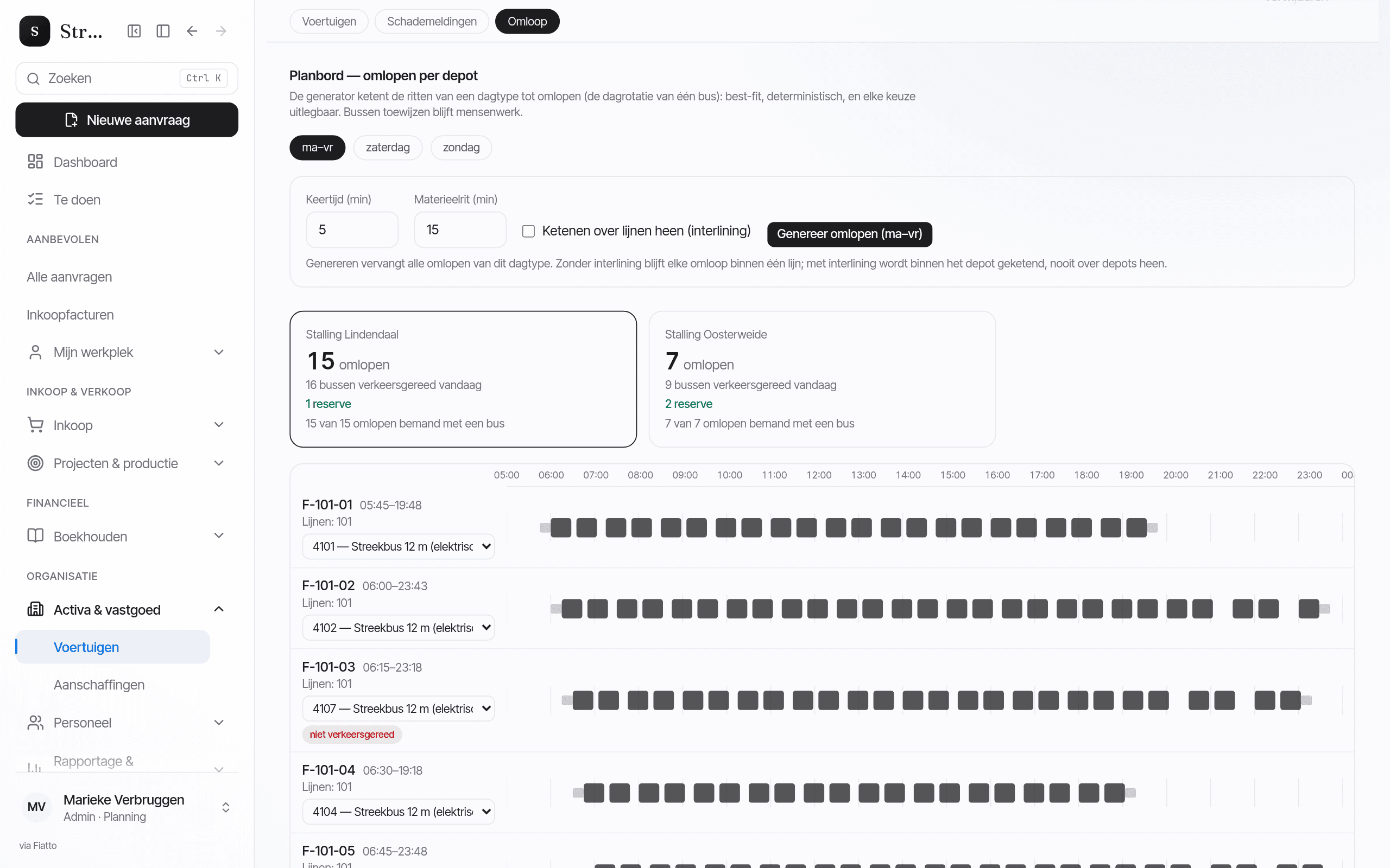Software de planificación de transporte público — Fiatto